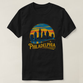 Camiseta horizonte de Filadelfia Ciudad Pensilvania EE. UU.