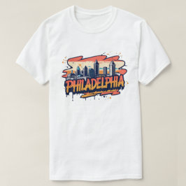 Camiseta horizonte de Filadelfia Ciudad Pensilvania EE. UU.