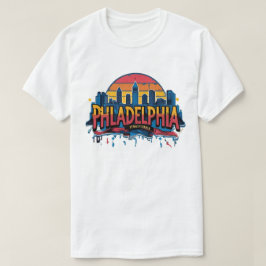 Camiseta horizonte de Filadelfia Ciudad Pensilvania EE. UU.