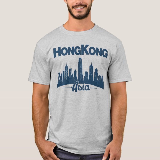 Camiseta Horizonte de Hong Kong (Anverso)