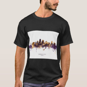 Camiseta Horizonte de Kansas City Missouri Sobredimensionad