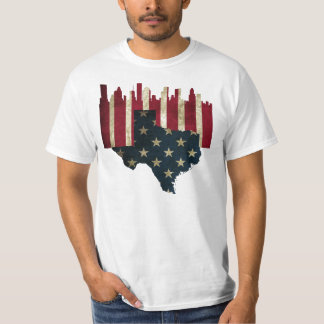 Camiseta Horizonte de la bandera de Houston, Tejas