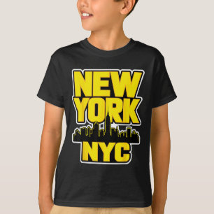 Camiseta horizonte de la ciudad de Nueva York bronx queens