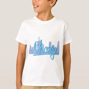 Camiseta Horizonte de la Ciudad Ventosa de Chicago