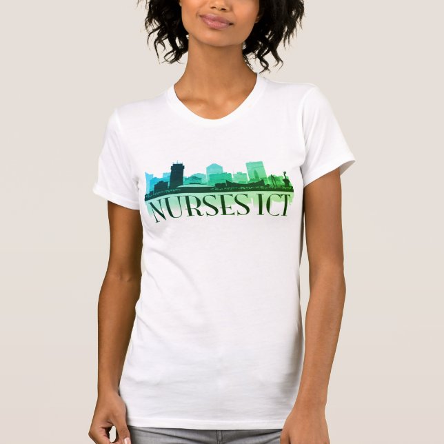 Camiseta Horizonte de las TIC de las enfermeras (Anverso)