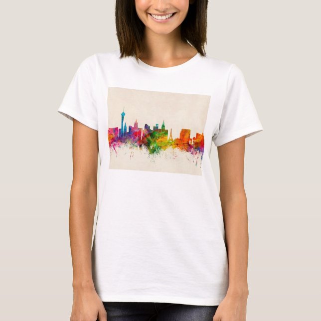 Camiseta Horizonte de Las Vegas Nevada (Anverso)