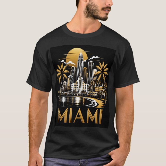 Camiseta Horizonte de Miami (Anverso)