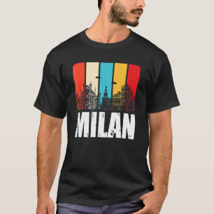 Camiseta Horizonte de Milán Retro Italia Desde el Norte Ita