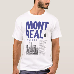 Camiseta horizonte de Montreal Quebec Canadá