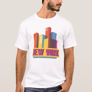 Camiseta Horizonte de neón de New York City el  