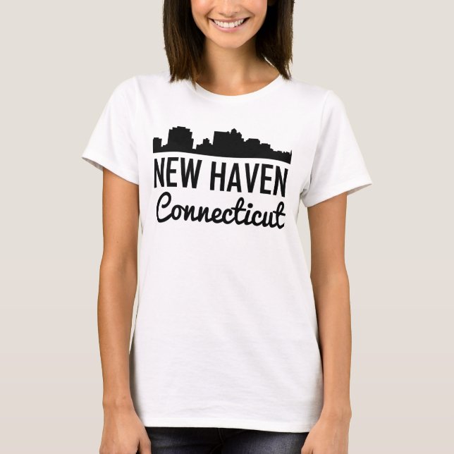 Camiseta Horizonte de New Haven Connecticut (Anverso)