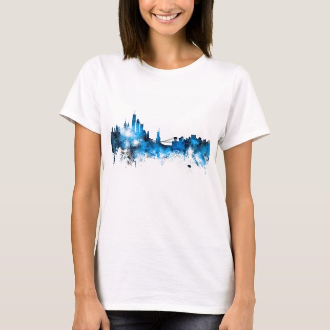 Camiseta Horizonte de Nueva York (Anverso)