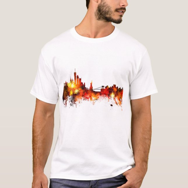 Camiseta Horizonte de Nueva York (Anverso)