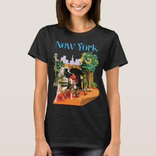 Camiseta Horizonte de Nueva York Ciudad Vibrante Viaje
