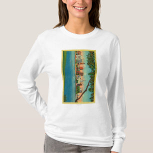 Camiseta Horizonte de Oakland a través del lago Merritt