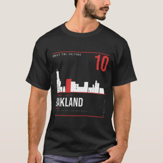 Camiseta Horizonte de Oakland California ShiftTape Vol 10