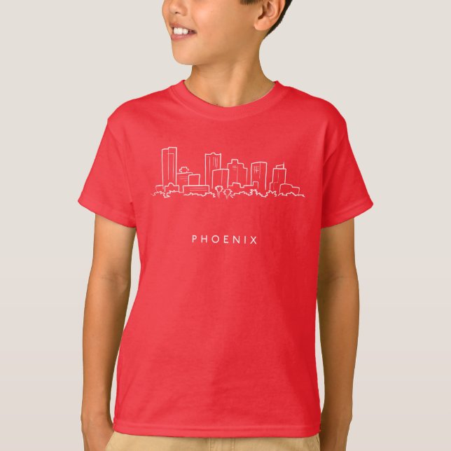 Camiseta Horizonte de Phoenix Arizona (Anverso)