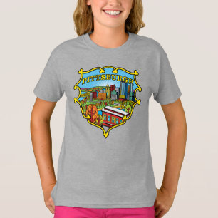 Camiseta Horizonte de Pittsburgh en escudo de la ciudad