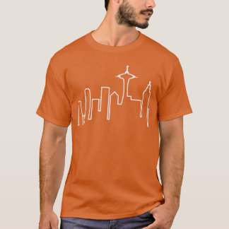 Camiseta Horizonte de Seattle Frasier divertido