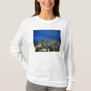 Camiseta Horizonte de Singapur por la noche, Singapur