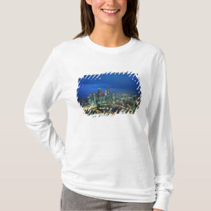 Camiseta Horizonte de Singapur por la noche, Singapur