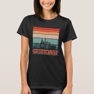 Camiseta Horizonte de Stuttgart Retro Vintage Recuerdo Stut