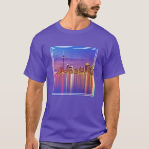 Camiseta Horizonte de Toronto al anochecer