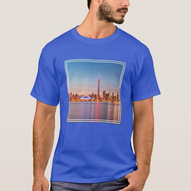 Camiseta Horizonte de Toronto al atardecer (Anverso)