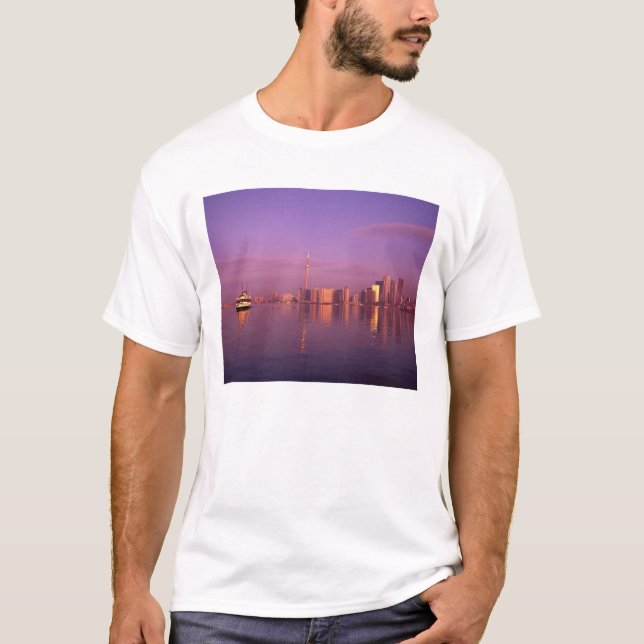 Camiseta Horizonte de Toronto, Ontario, Canadá (Anverso)