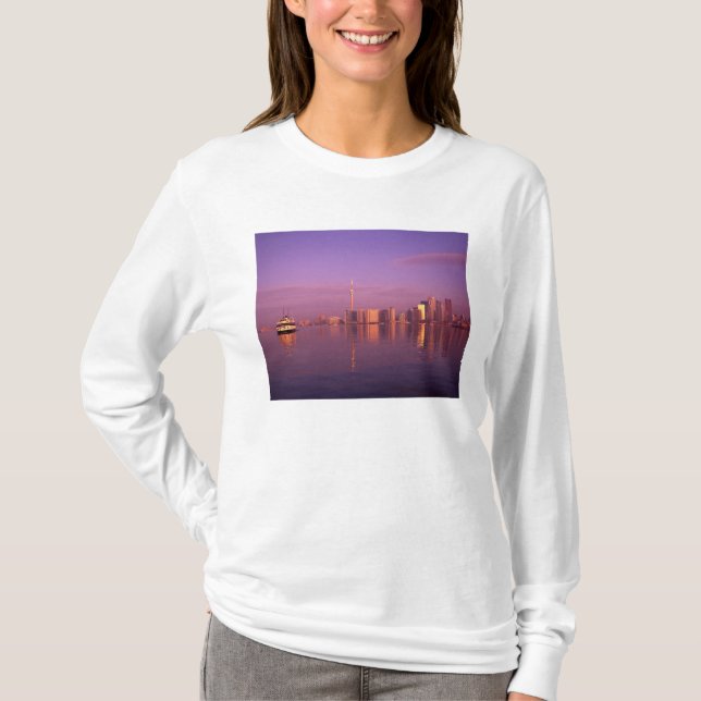 Camiseta Horizonte de Toronto, Ontario, Canadá (Anverso)