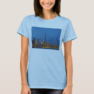 Camiseta Horizonte de Toronto Ontario Canadá en la noche