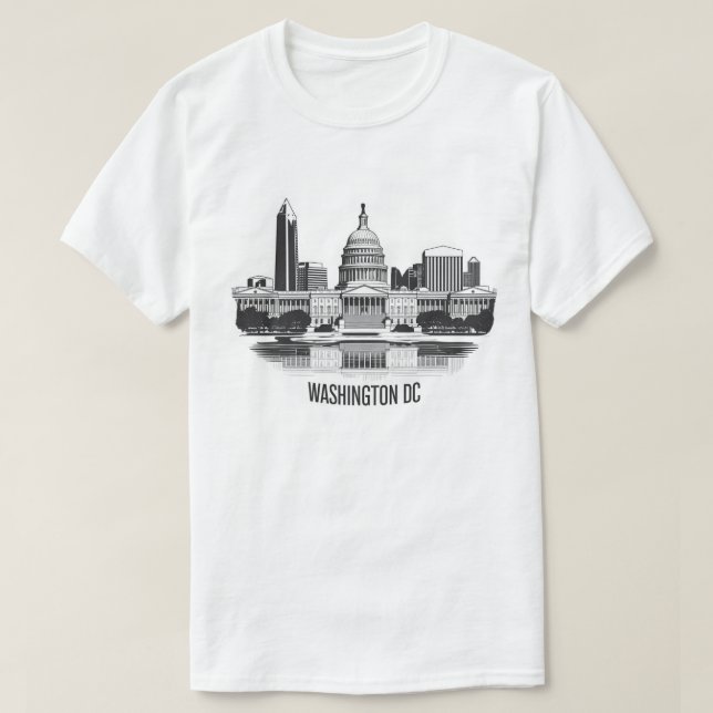 Camiseta Horizonte de Washington DC (Diseño del anverso)