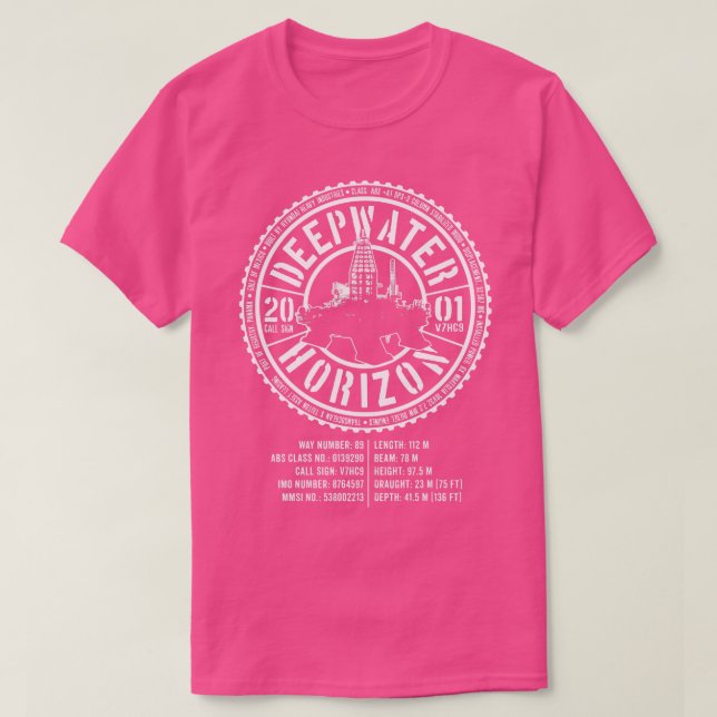 Camiseta Horizonte Deepwater 1 (Diseño del anverso)