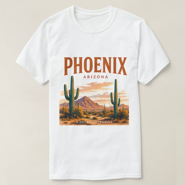 Camiseta Horizonte del desierto de Phoenix (Diseño del anverso)