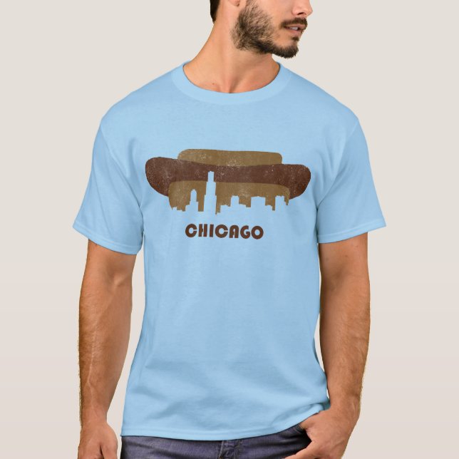 Camiseta Horizonte-Hombres retros de Chicago (Anverso)