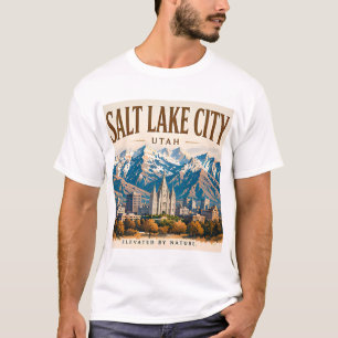 Camiseta Horizonte montañoso de Salt Lake City