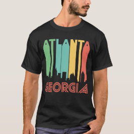 Camiseta Horizonte retro de Atlanta Georgia del estilo de