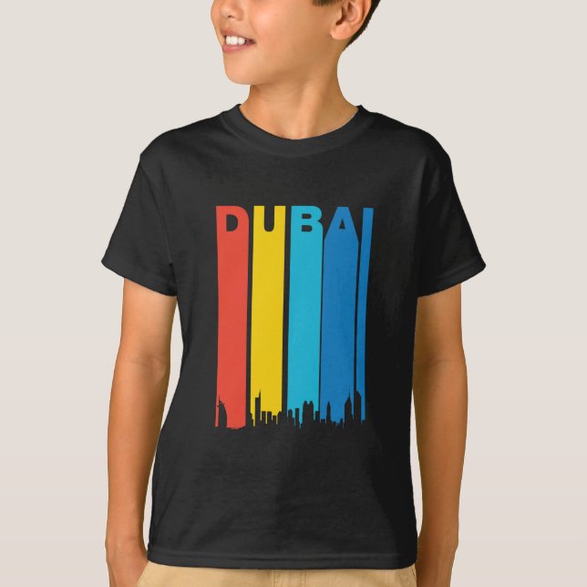 Camiseta Horizonte retro de Dubai (Anverso)