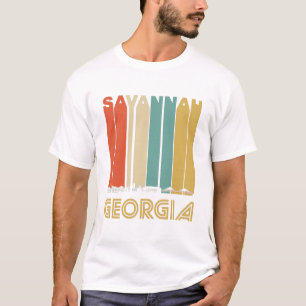 Camiseta Horizonte retro de Georgia de la sabana