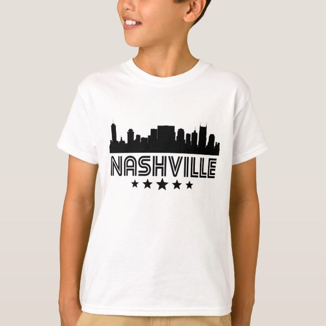 Camiseta Horizonte retro de Nashville (Anverso)
