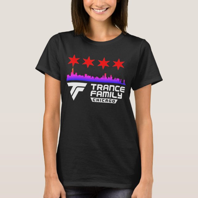 Camiseta Horizonte y estrellas de la ciudad de la familia (Anverso)