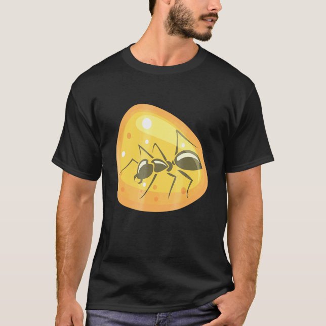 Camiseta Hormiga En Joyas De Joyería De Insectos De Amber R (Anverso)