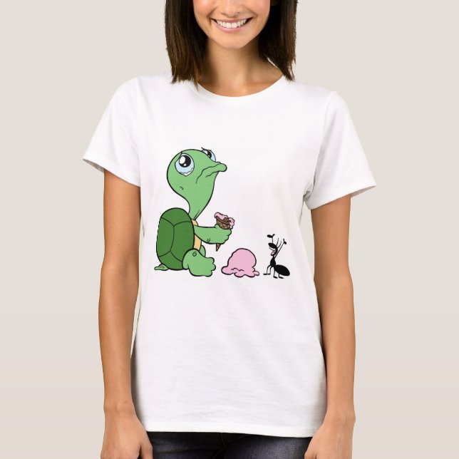 Camiseta Hormiga feliz de la tortuga triste (Anverso)