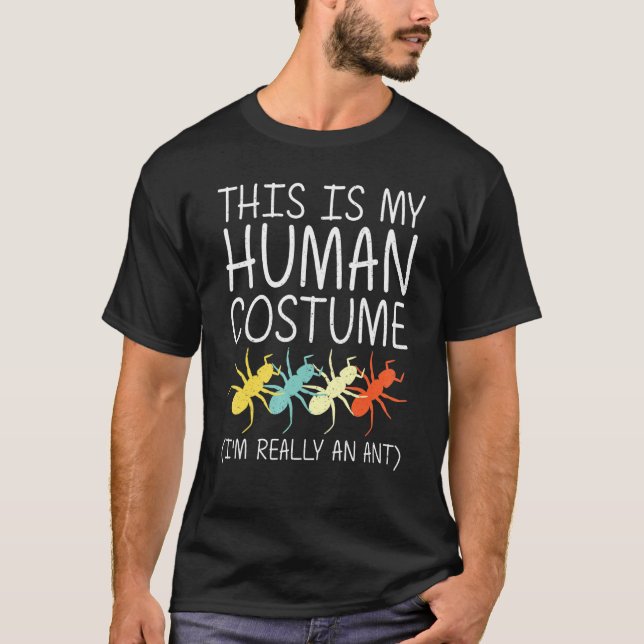 Camiseta Hormiga Halloween Disfraces Humano Wasp Pest Inspi (Anverso)