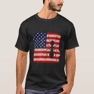 Camiseta Hormigas de Estados Unidos, Hormiga Patriótica 4 d