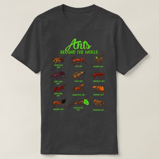 Camiseta Hormigas de todo el mundo (Diseño del anverso)