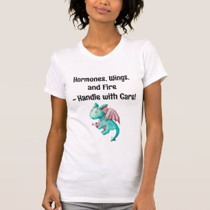 Camiseta Hormonas, alas y fuego - ¡Manejar con cuidado!