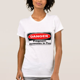 Camiseta Hormonas del embarazo del peligro del KRW
