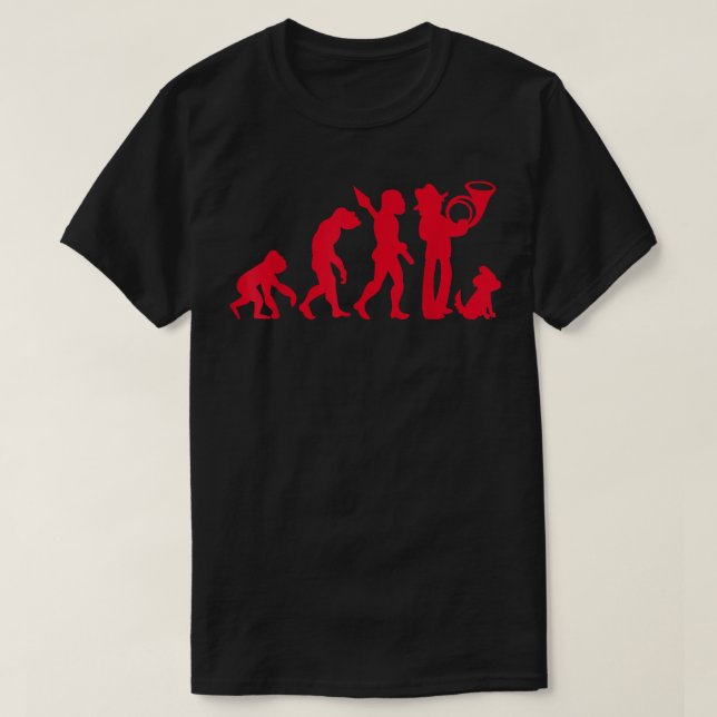 Camiseta Horn Blower French Horn Post Horn Huning Evolutio (Diseño del anverso)