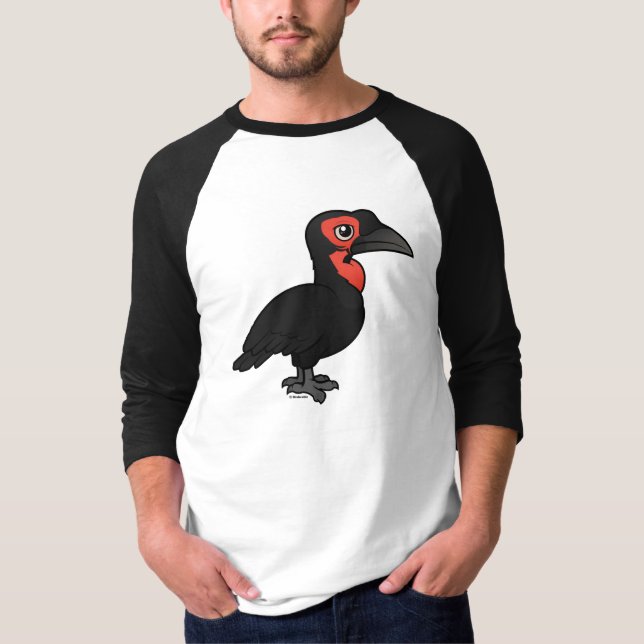 Camiseta Hornbill de tierra meridional de Birdorable (Anverso)